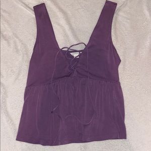 purple tank top